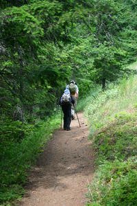 Hiking up to Angels Rest